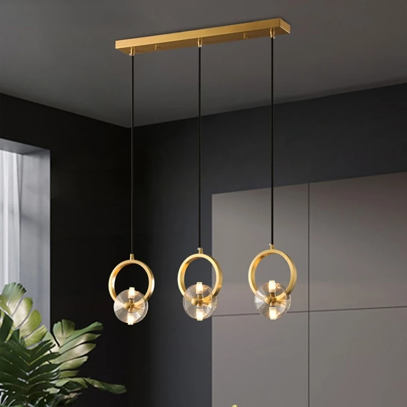 

Pendant Lights Modern pendant lamp dining crystal for bar Minimalist crystal lamp bedroom bedside crystal fixtures kitchen