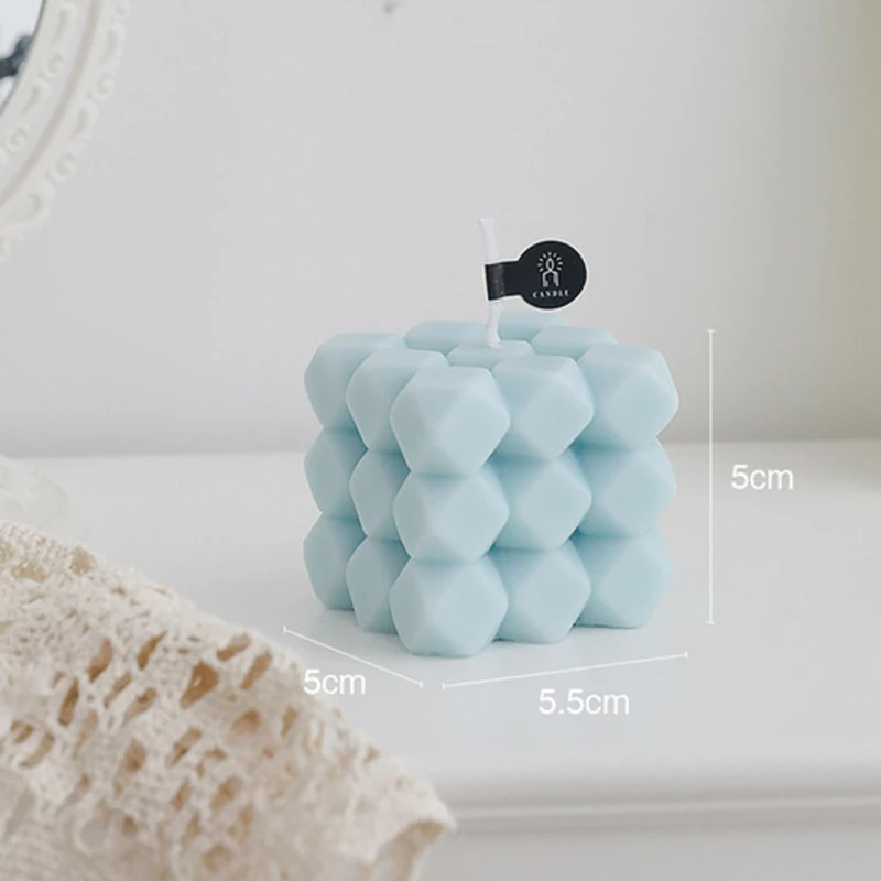 

Gift Design Christmas Scented Candles Fragrance Cube Valentines Day Cute Candle Rituals Bubble Velas Navidenas New Year 2022