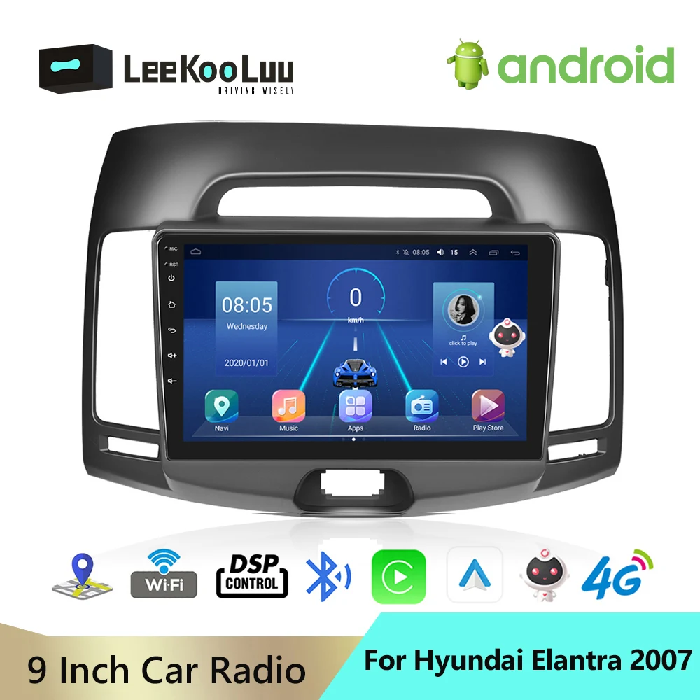 Автомагнитола LeeKooLuu 2 Din Android GPS-навигация автомобильное радио мультимедийный
