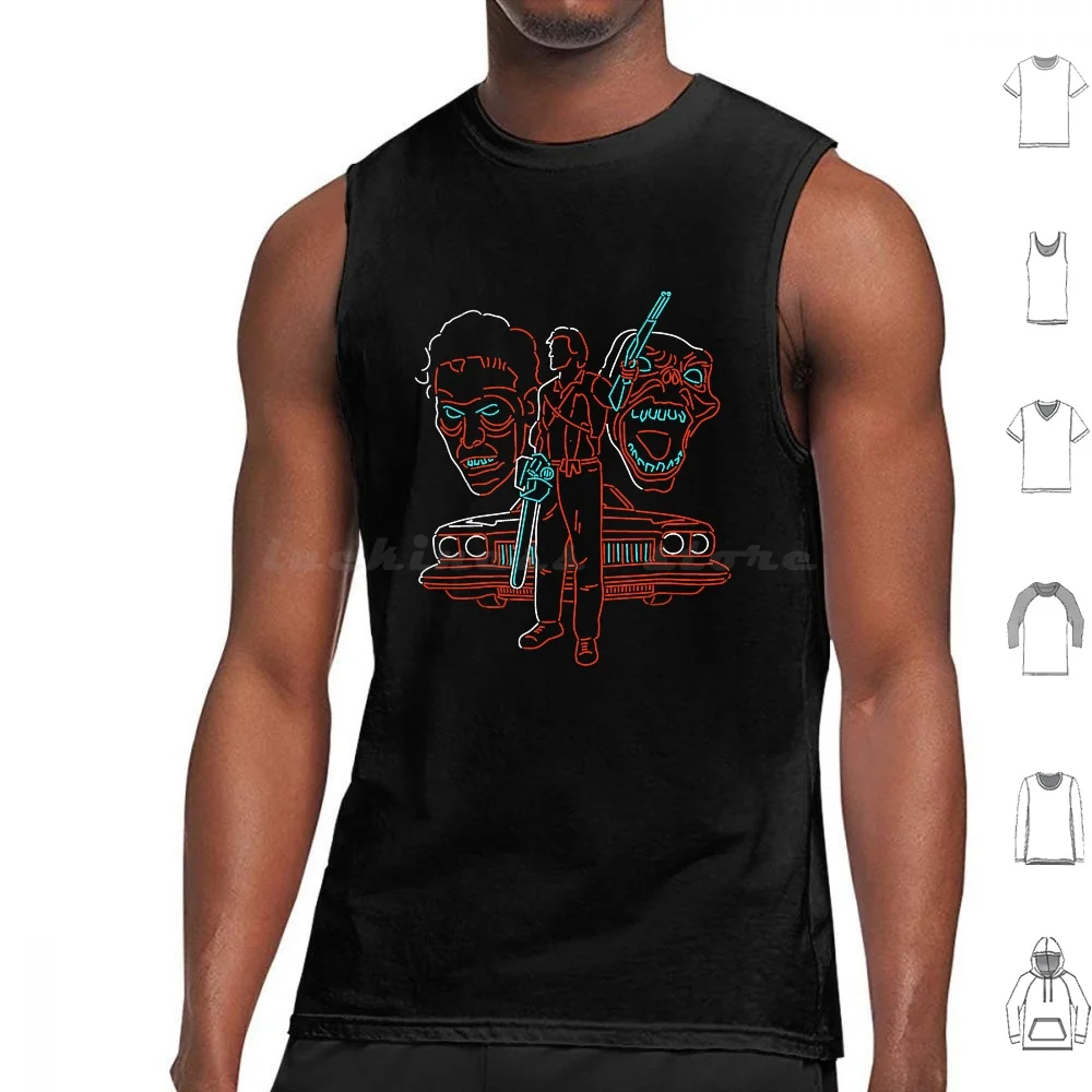 

Groove Town Tank Tops Print Cotton Zombies Zombie Boomstick Funny Doom Evil Dead Army Of Darkness Pop Culture