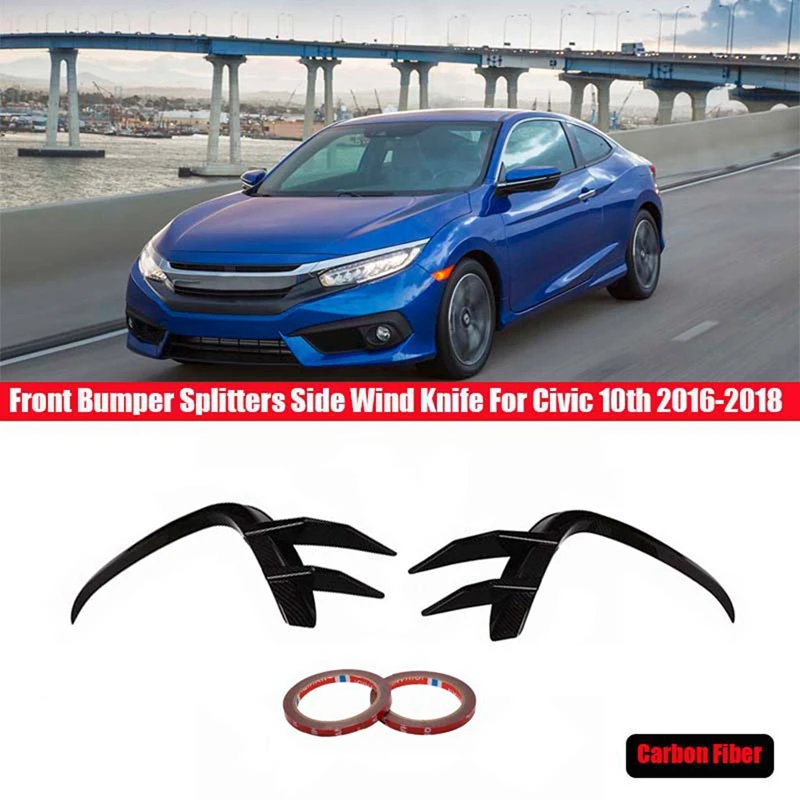 

2 шт., противотуманные фары для переднего бампера Honda Civic 10 2016-2018