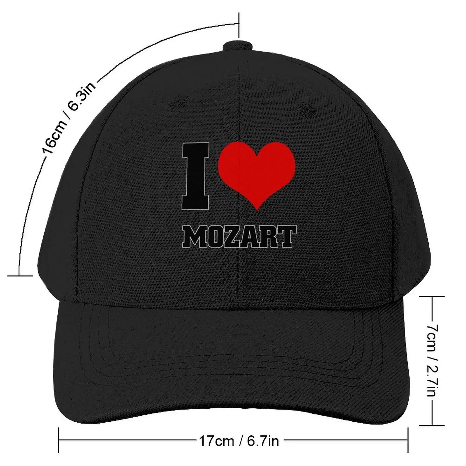 Бейсбольная кепка I love MOZART модная шляпа большого размера новая пляжная в шляпе