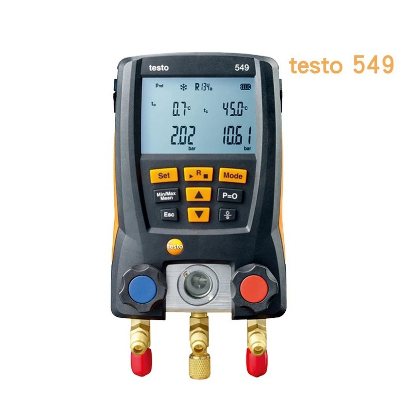 

Цифровой манометр Testo 549, высококачественные инструменты с 2 клапанами HVAC 0560 0550