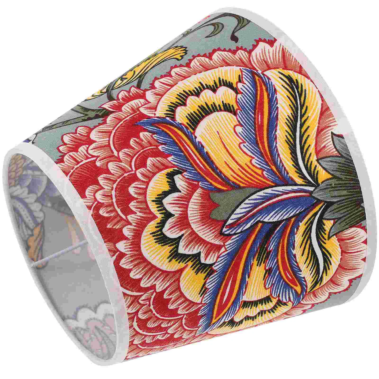 

Lamp Shade Shades Lampshade Flower Table Cloth Lamps Cover Replacement Bedside Burlap Linen Lampshades Farbic Floral Accessories