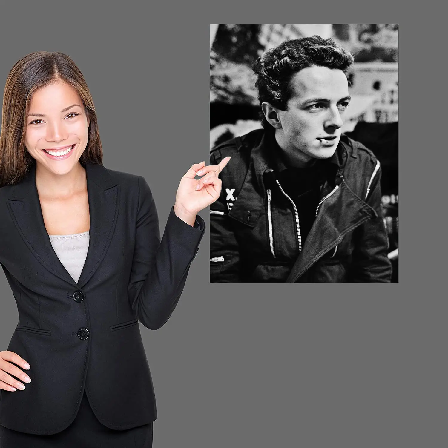 Настенный плакат Джо Страммер настенное искусство 24x36 на холсте