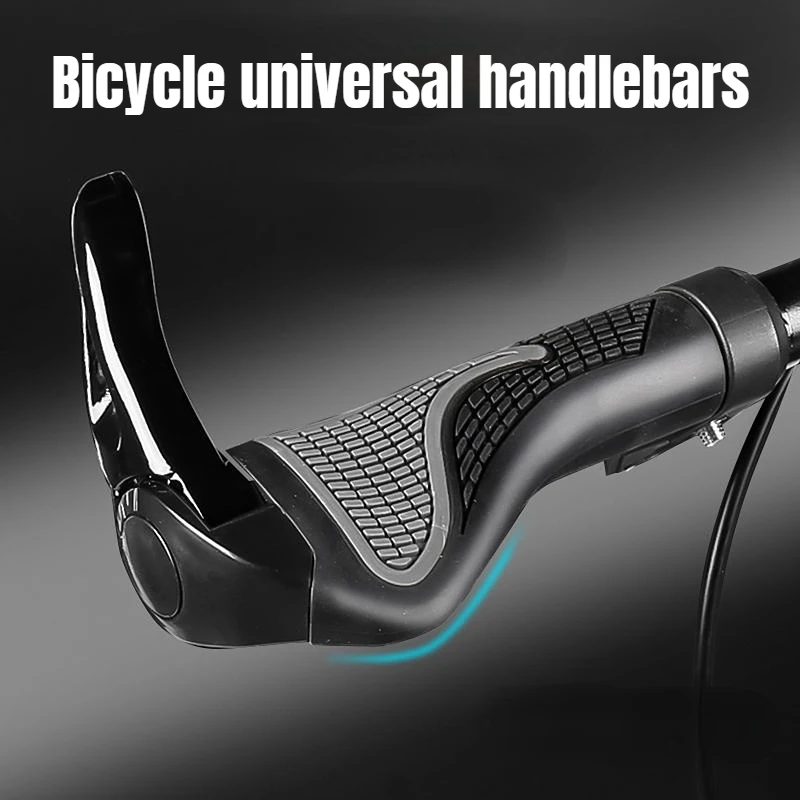 ATsafepro Non-Slip Bicycle Handle Cover Aluminum Alloy Rubber Handle Cover Bick Grips Bicycle Accessories Riding Equip