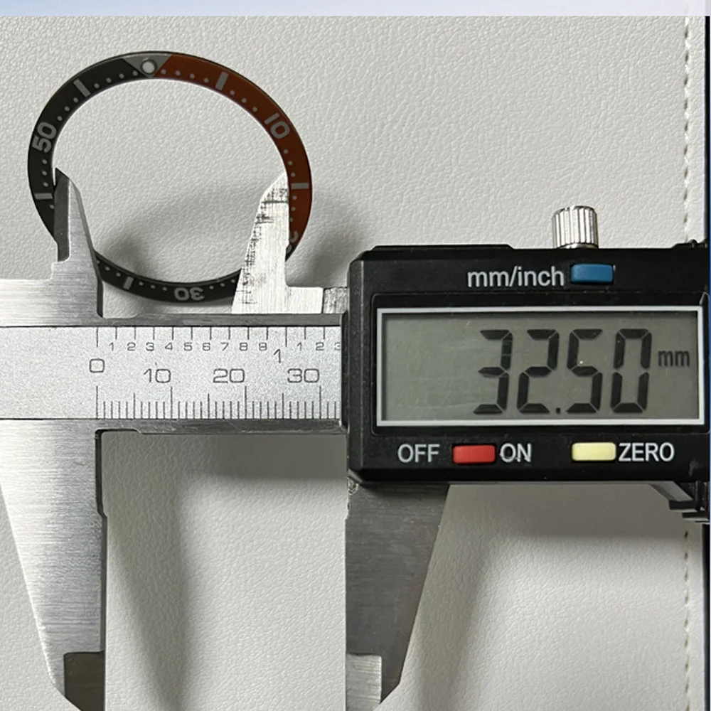 Watch Modify Parts 38.81mm/32.50mm Two-Color Aluminum Bezel Insert Suitable For SRP777 Diver Watch Case