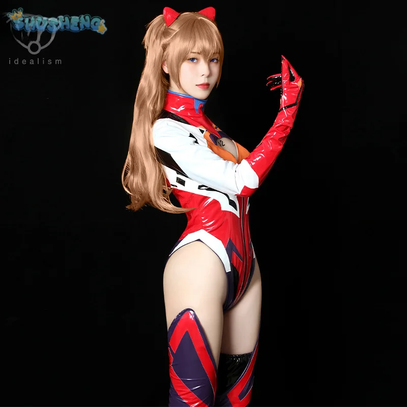 Машина EVA No 2 Аска Лэнгли Сорю карнавальный костюм сексуальный красный кожаный
