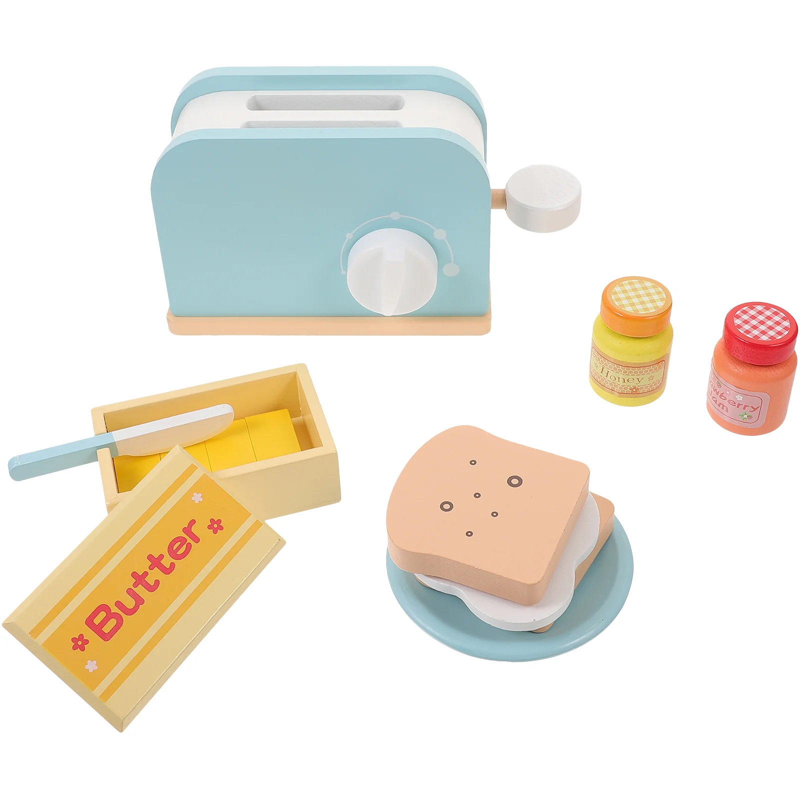

Children Role Play Toy Bread Maker Machine Toaster Pretend Kitchen Mini Toys Kids Playing House Wooden Cooking Appliance