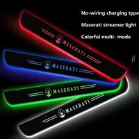 welcome pedal atmosphere lights maserati levante ghibli pedal car doorsill pathway lamps led thresholds scuff plates auto parts