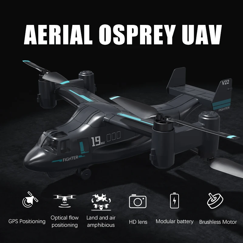 EBOYU LM19-A MAX GPS RC Drone Brushless Motor WiFi FPV 4K Dual ESC Cams Altitude Hold Headless Mode RC Helicopter Quadcopter RTF