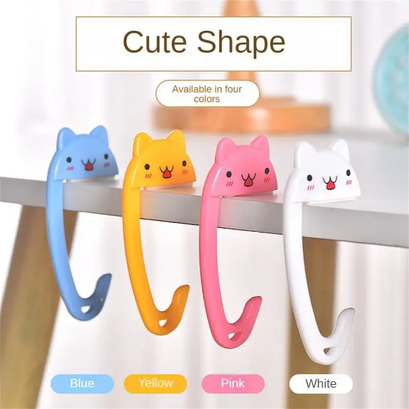 

Plastic Storage Tool Animal Hook Hanger Wall Bracket U-shaped Design Table Money Bag Hook Hanging Decoration Punch-free