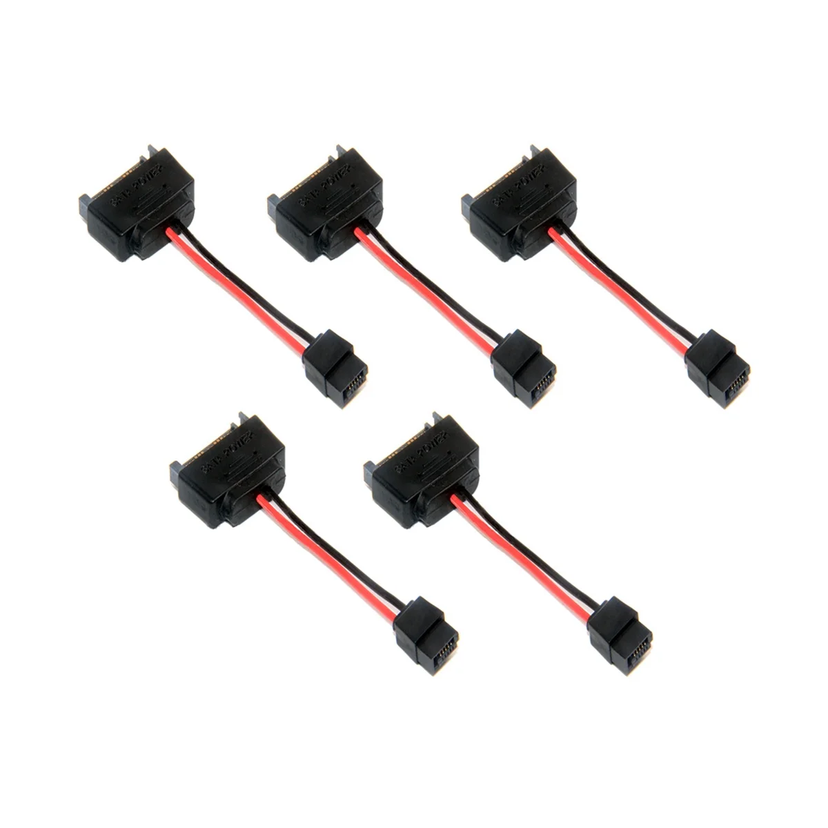 

5Pcs SATA 15Pin Male To 6Pin SATA Cable SATA 15 Pin To 6 Pin Power Adapter Cable for Notebook CDROM 6Pin Adapter Cable