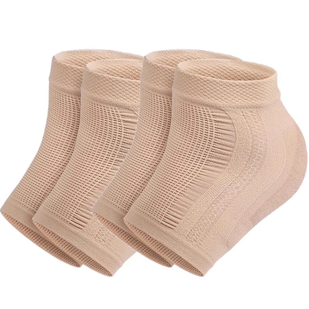 

2 Pairs Foot Protectors For Feet Heel Foot Protector Washable Ankle 12x7cm Sleeve Reusable Support Portable Nylon Elastic Man