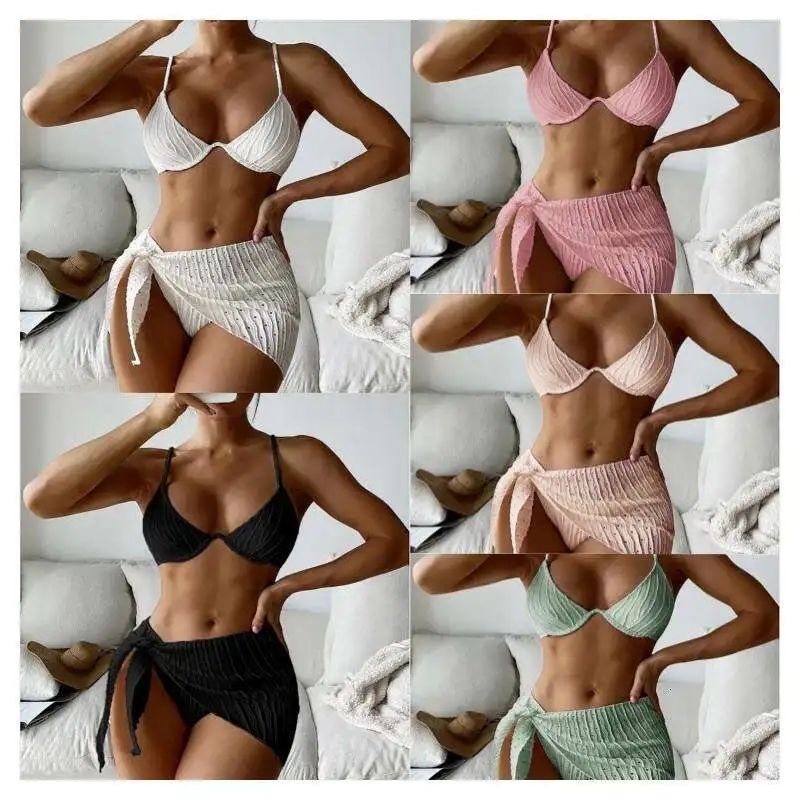 

Swimsuit Split Suit Three Piece Steel Bracket Womens Wholesale