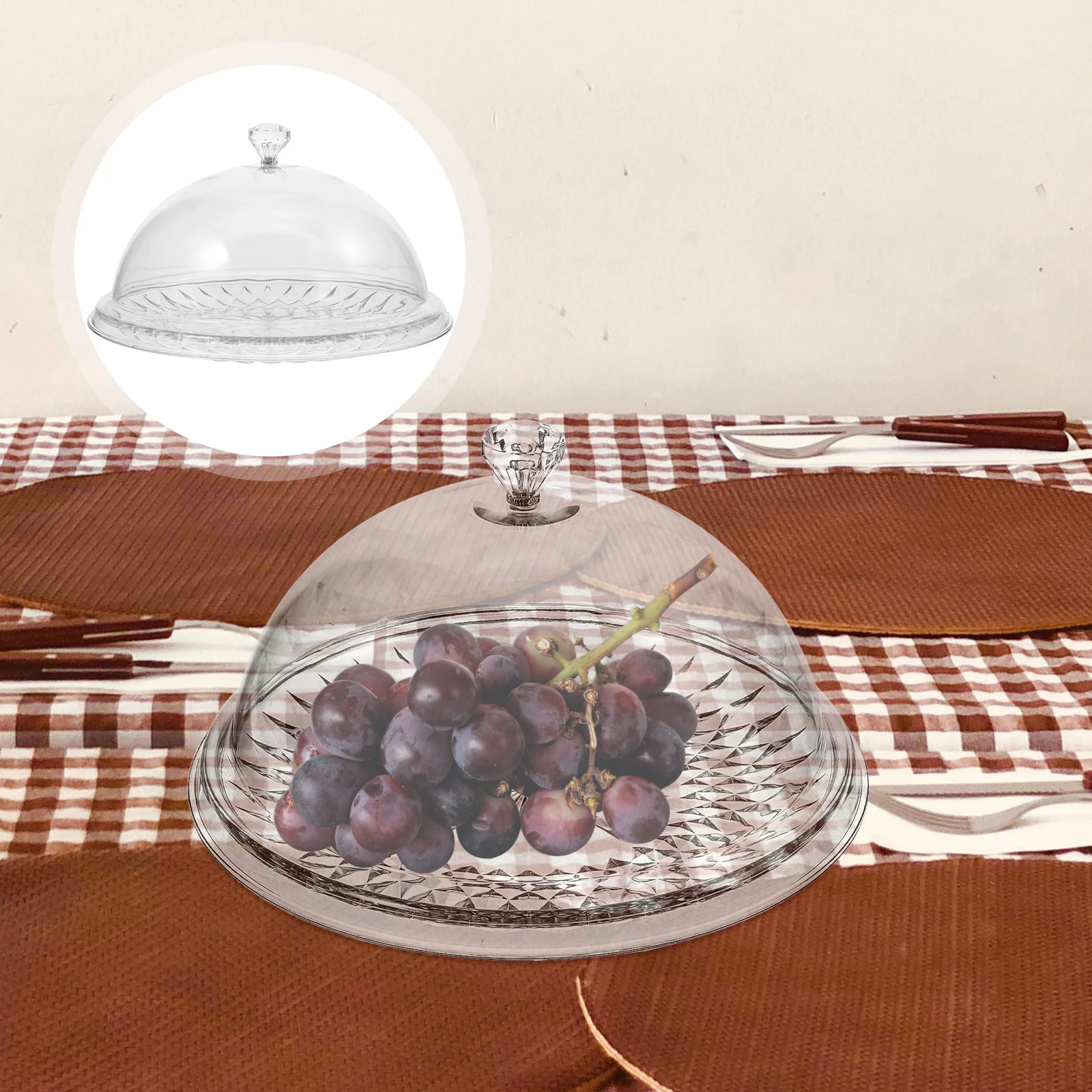 Прозрачная крышка форма для торта поднос еды тарелка хранения десертов