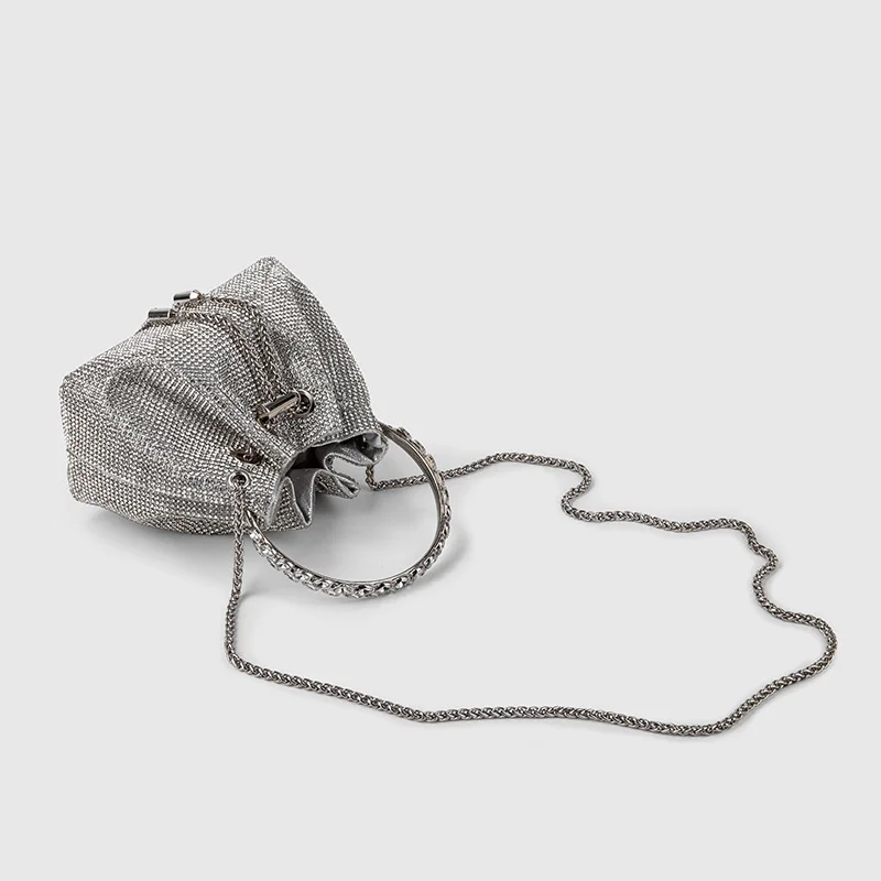 Diamond HandBag For Women New Luxury Designer Shoulder Bag Crossbody Bag   Evening Banquet Bag Bucket  Clutch rhinestone Bag