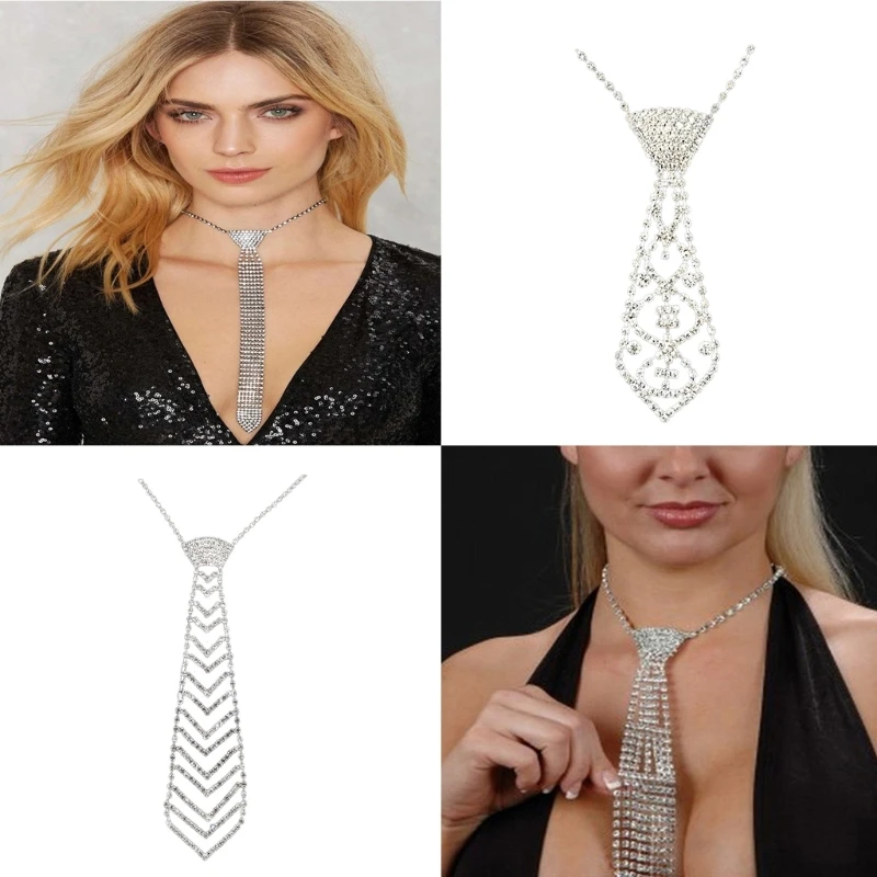 

Neck Tie Women Necktie Necklace Party Costumes Jewelries