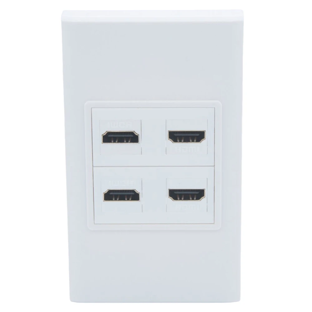 

Настенная пластина, 1 комплект, без винта, 4 порта HDMI, гнездо-гнездо