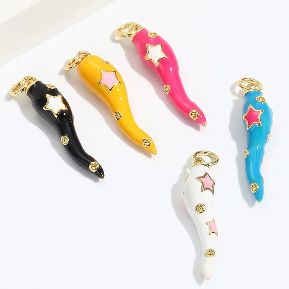 Красочные богемные серьги в виде перца ожерелье браслет очаровательные кулоны