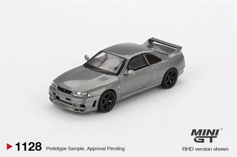Фото Миниатюрная модель автомобиля MINI GT 1:64 Skyline Dark Metal Gray из литого металла, подарки №1