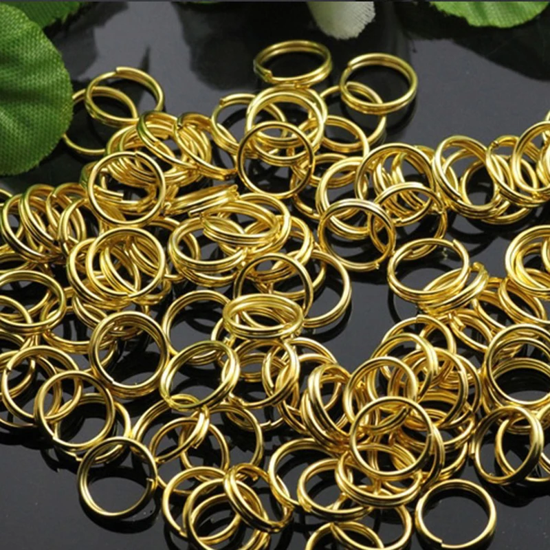 

WZNB 200pcs/bag 5-10mm Open Jump Rings Double Loops Hanging Ring Connectors For DIY Necklace Jewelry Making Findings Accessories