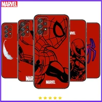 marvel iron man spiderman phone case hull for samsung galaxy a70 a50 a51 a71 a52 a40 a30 a31 a90 a20e 5g a20s black shell art ce