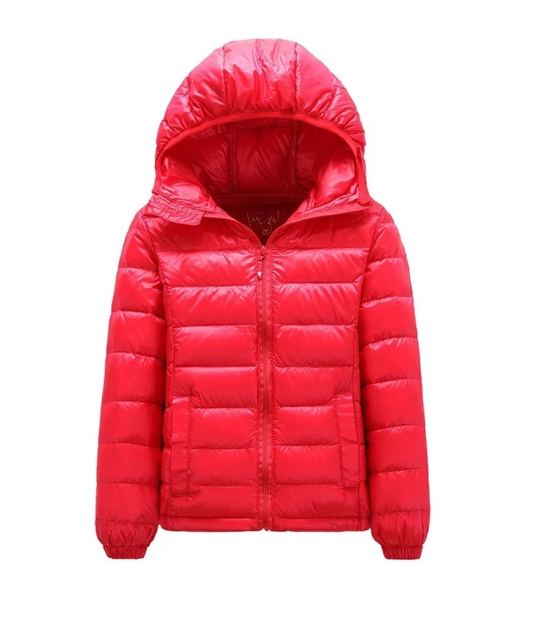 

Spring and Autumn Boys and Girls Down Jacket Hooded Duck Down Warm Jacket