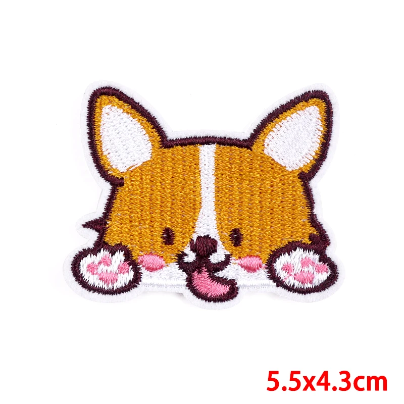10PCS/Lots Wholesale Cartoon Iron On Patches Clothes Ainmal Embroidered For Clothing Stickers Cat Applique DIY Badges - купить по