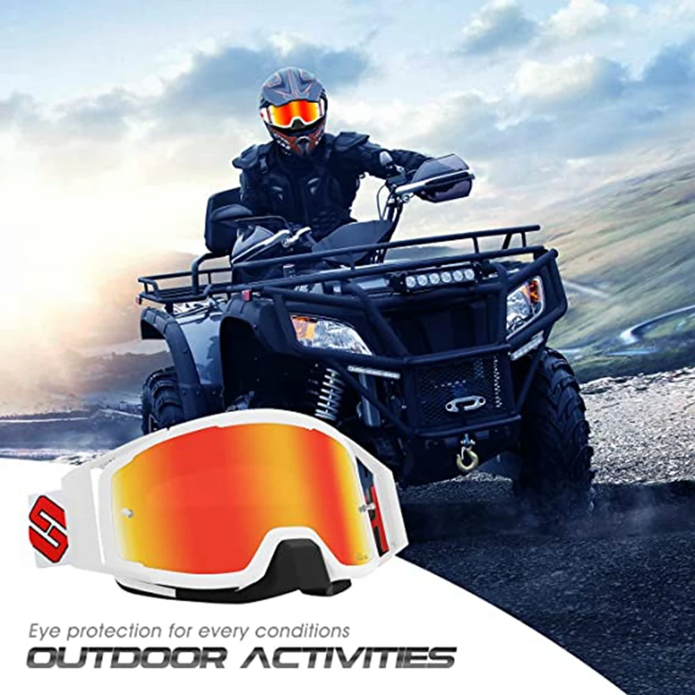

New MTB Glasses Goggles Motorcycle Glasses Sunglasses MX ATV Silicone Anti-slip High Quality Windproof Cycling Racing Goggles