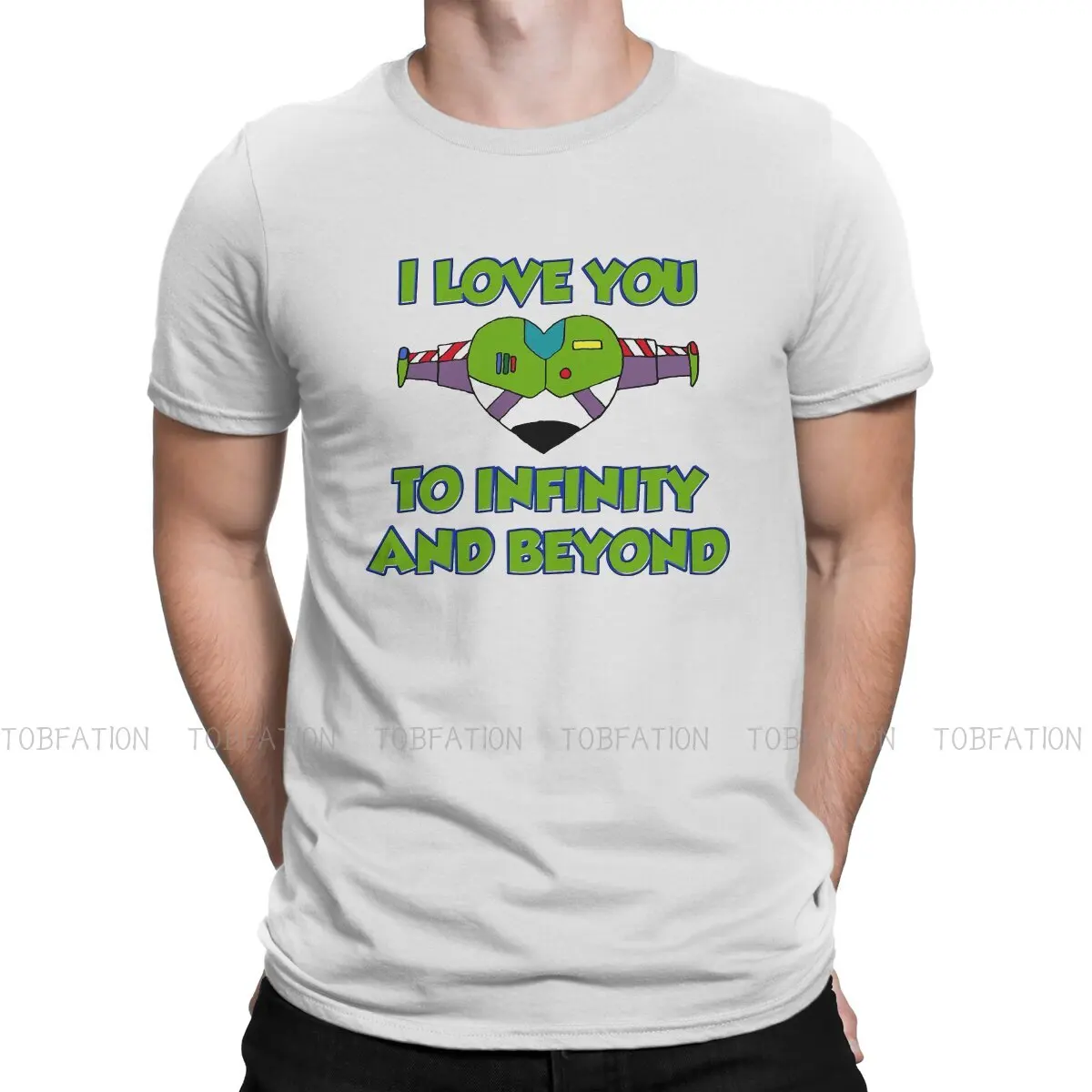

Lightyear Film Men's TShirt Infinity and Beyond Distinctive T Shirt Original Streetwear Hipster