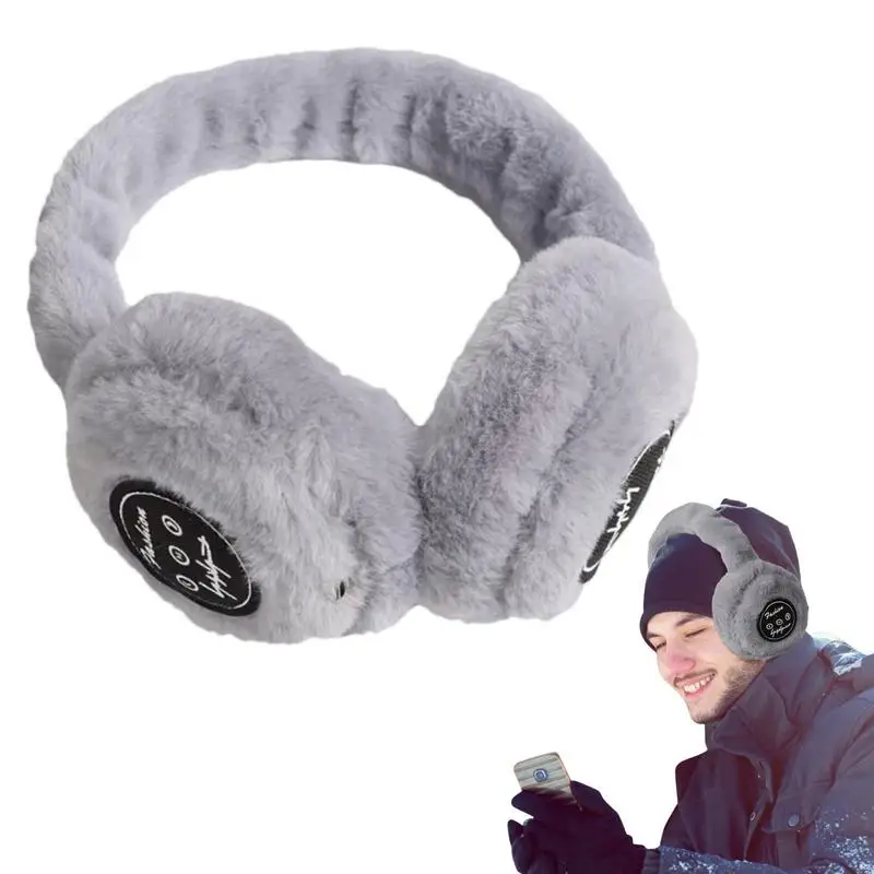 

USB Warm Earmuff Headphones Foldable Stuffed Warm Gaming Headset Autumn And Winter Wireless Over Ear Headset Earmuff