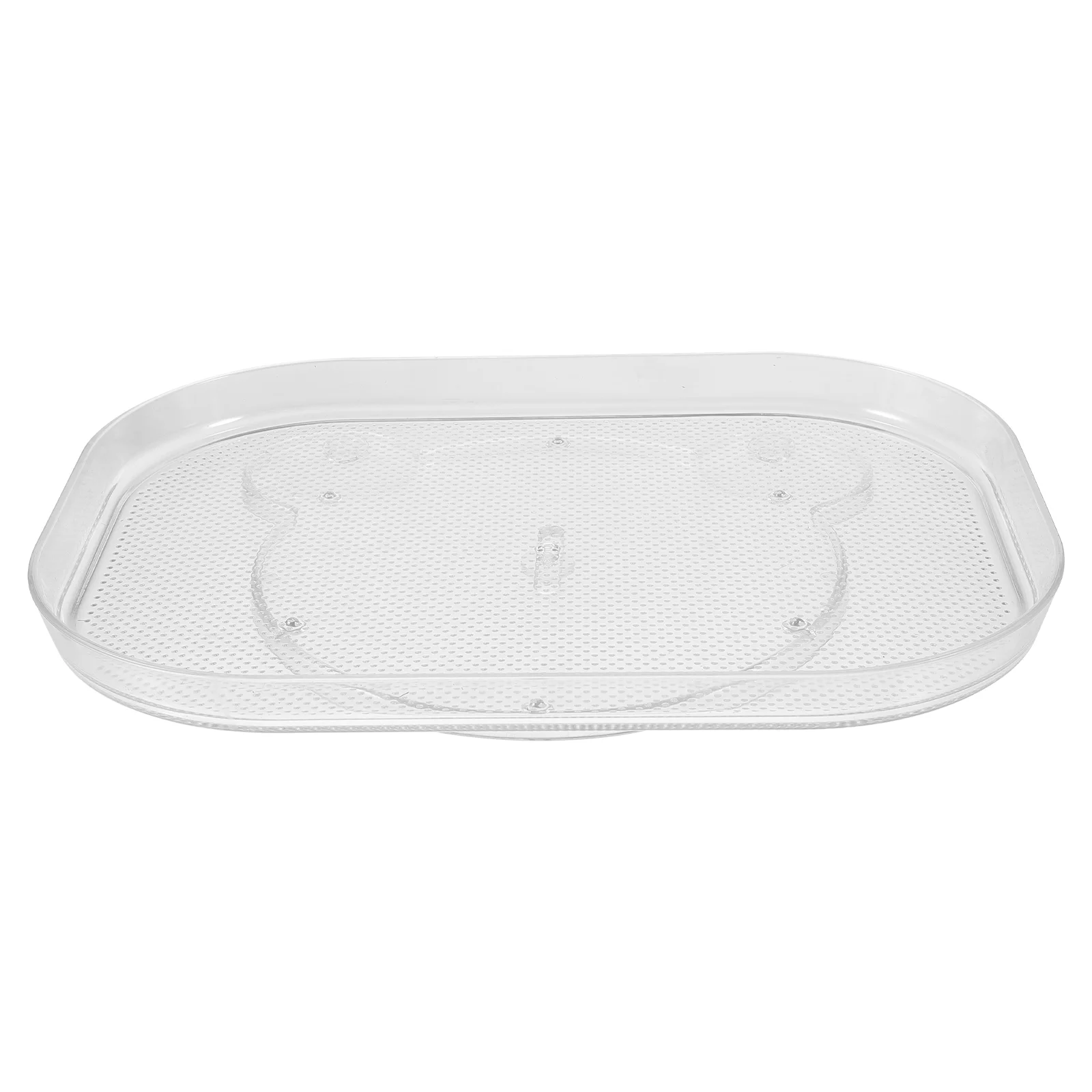 

Clear Fridge Turntable Rectangular Organizer Pantry Multi-functional Refrigerator