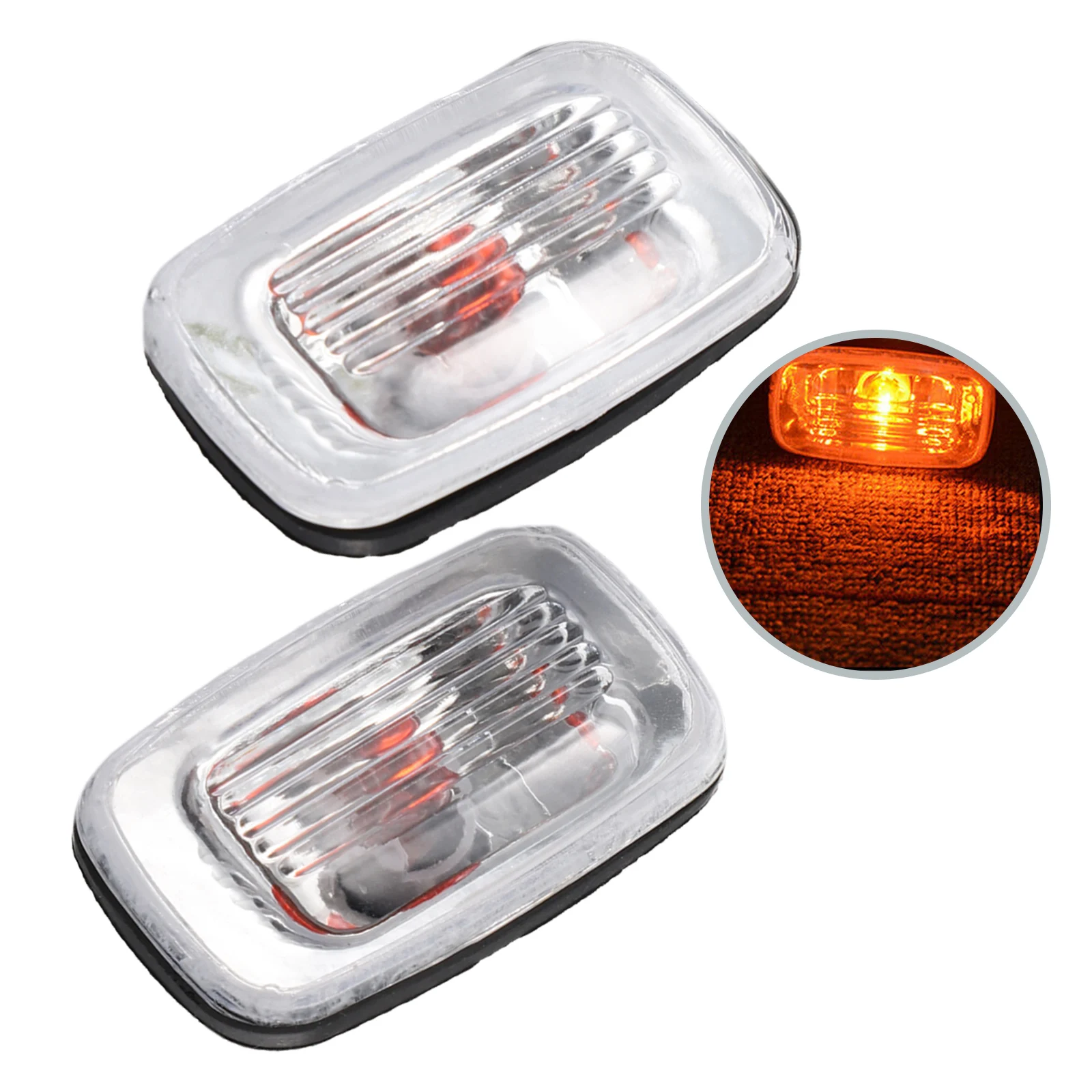 Передний бампер автомобиля боковой габаритный указатель поворота янтарный свет