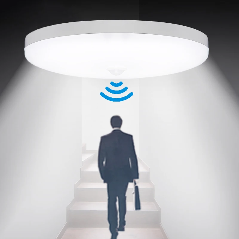 

Потолочные светильники PIR датчик движения умный дом освещение AC110-250V 8 Вт 16 Вт 20 Вт 24 Вт светодиодный потолочный светильник для лестничных ко...