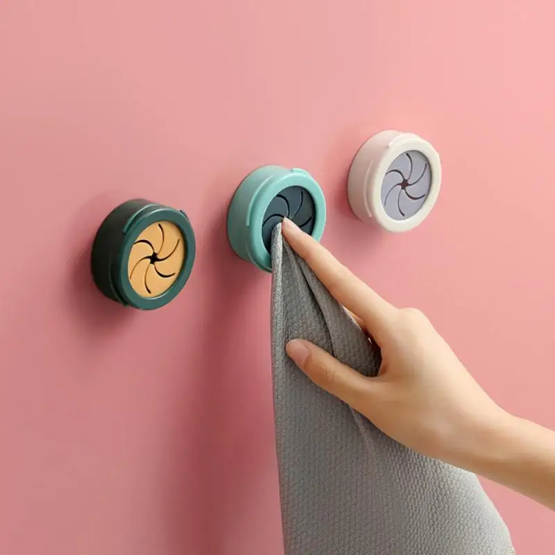 Storage Plug Circular Towel Rack Towel Holder Bathroom Organizer Wash Cloth Hook Bathroom Kitchen Accessories