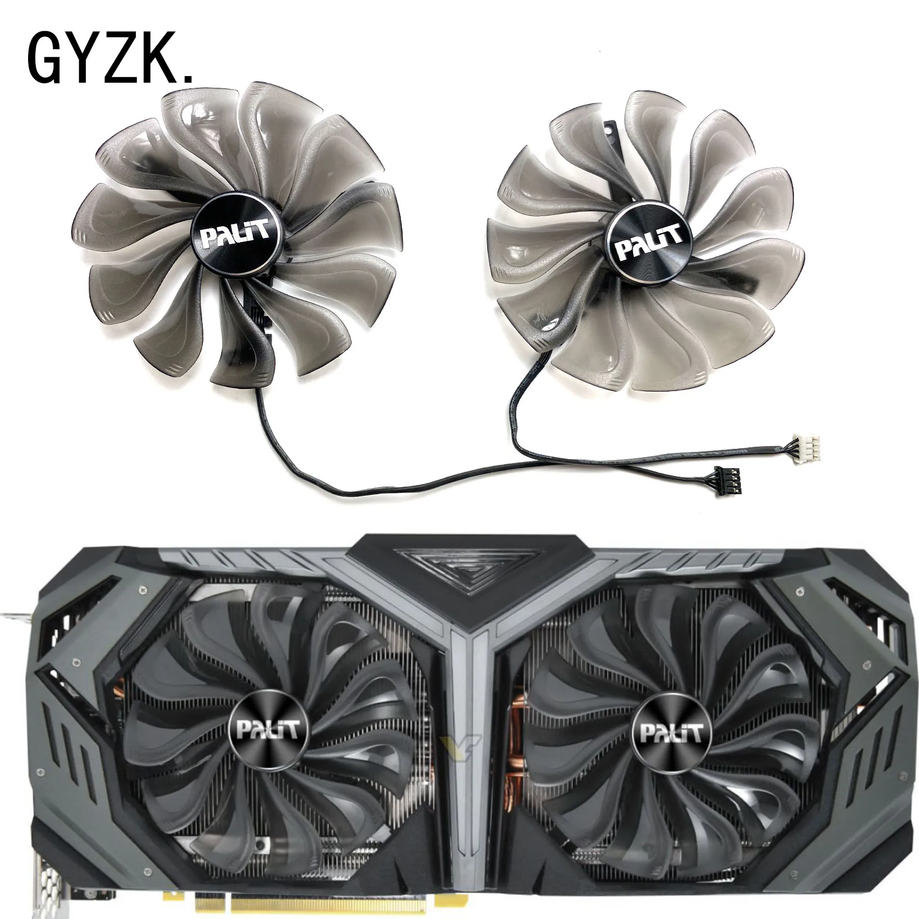 Новый сменный вентилятор для видеокарты PALIT GeForce RTX2060S 2070 2070S 2080 2080TI 2080S GameRock GAA8S2U