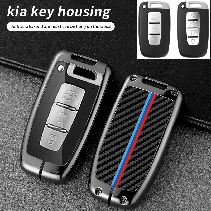 

Car Key Cover Case for Kia Sportage K5 K2 Sorento Optima Forte Opirus Fit Hyundai Rohens Ix35 Mohave Borrego Elantra Sonata 8 9