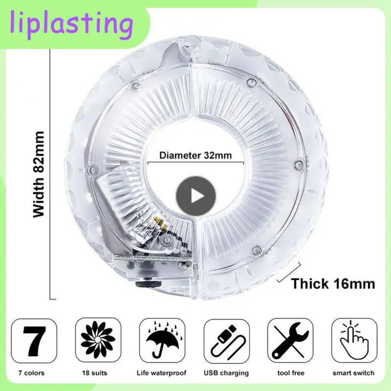 

Wheel Trim Lamp Endurance Traditional Manual Switch Remote Control Flower Drum Lamp Decorative Lamp Riding Accessories