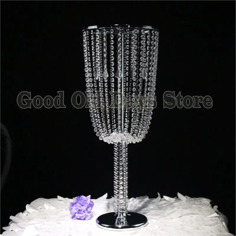 

80cm Tall crytal table centerpieces flower stand wedding chandelier