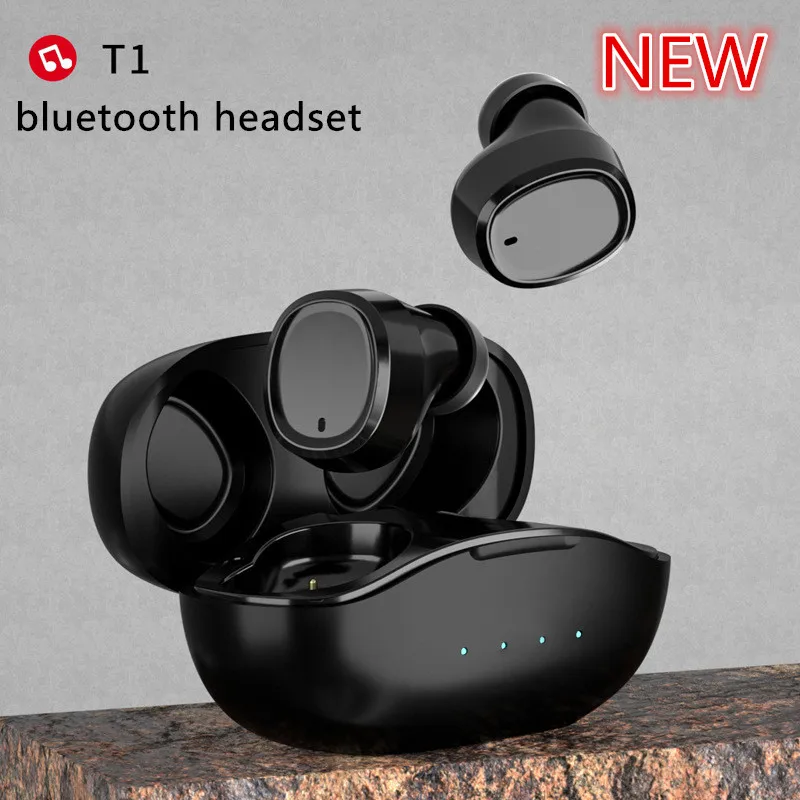 2022 TWS T1 деловые Беспроводные наушники с сенсорным управлением игровые Bluetooth 5 0 для