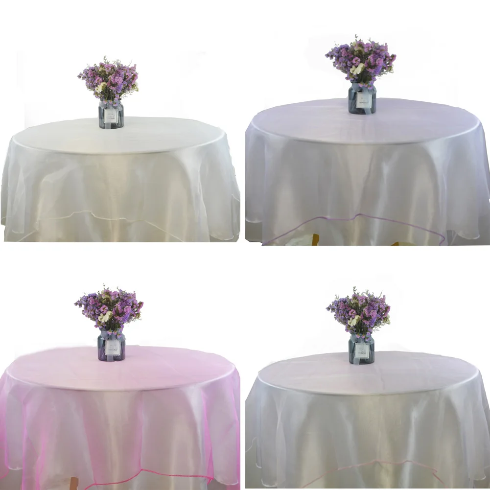 

Organza Table cloth Sheer Organza Tablecloth for Weddings Decoration Birthday Christmas Halloween Baby Shower Table Cover
