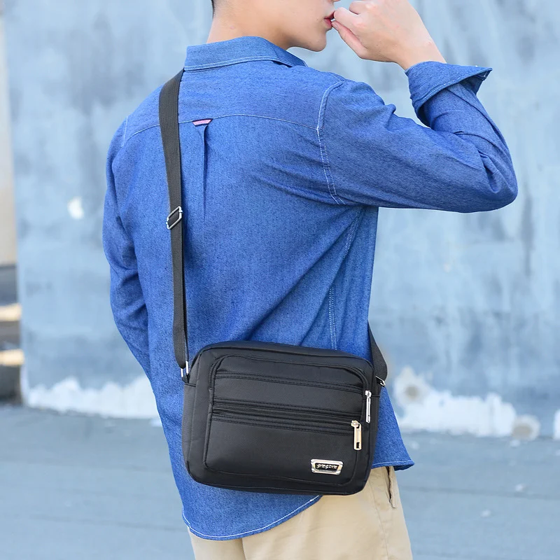 

Повседневные сумки на плечо, маленькие мужские сумки, модные нейлоновые сумки, многофункциональные дорожные сумки через плечо с верхней ручкой