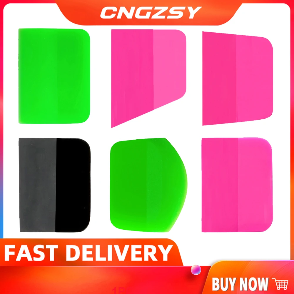 

CNGZSY Window Glass Cleaning Tool Soft Wrapping Tint Tools Squeegee Carbon Vinyl Car Wrap Film Sticker Installing Scraper