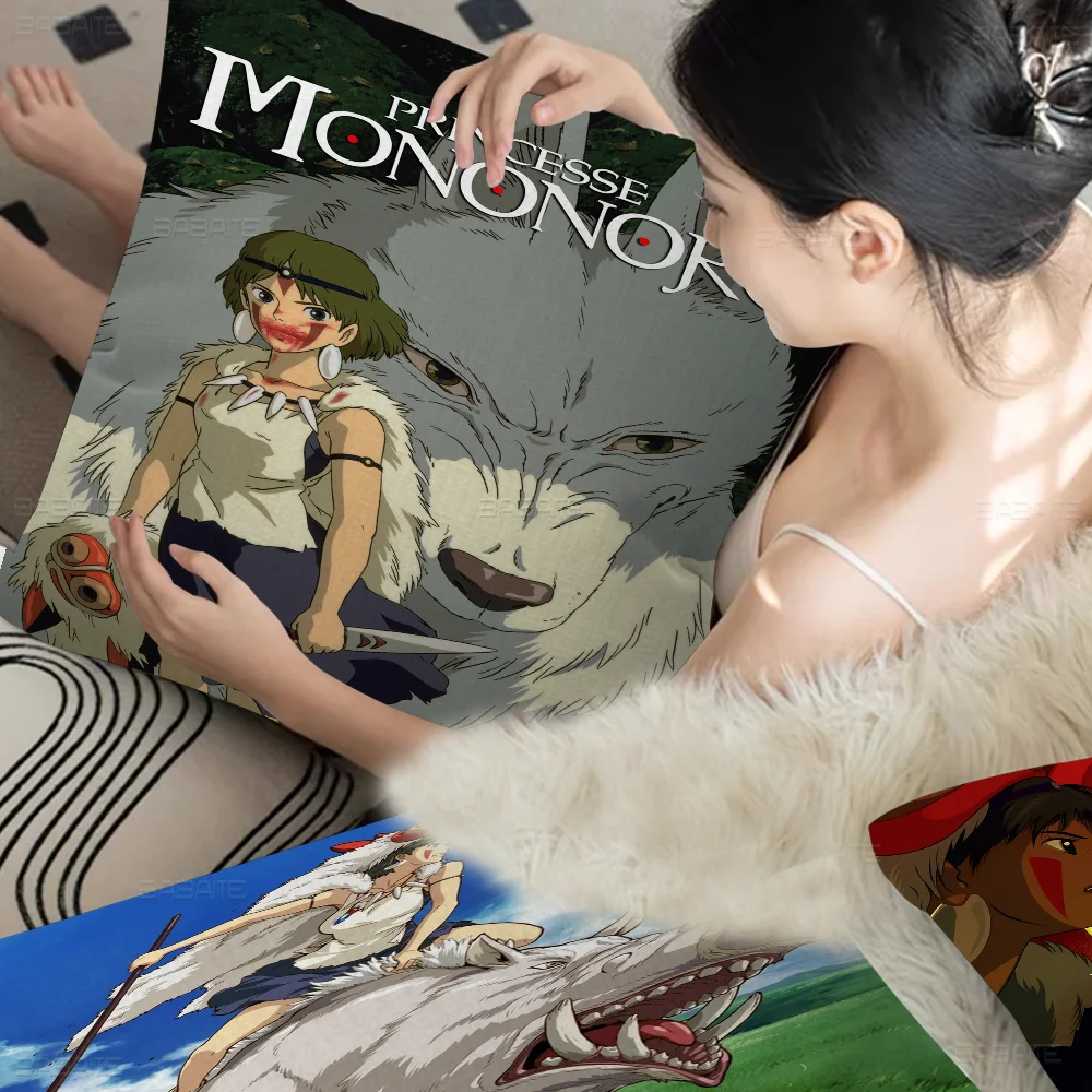 M-Mononoke Anime Princess Pillow Cover Design Cushion Decor Holiday Decorati