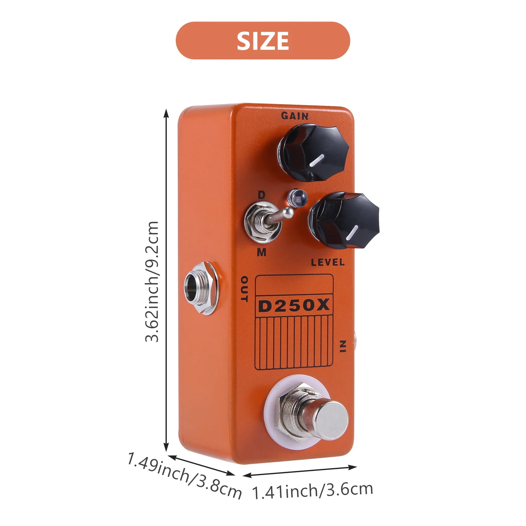 Mosky D250X Mini Overdrive предусилитель для гитары педаль эффектов с настоящим обходным