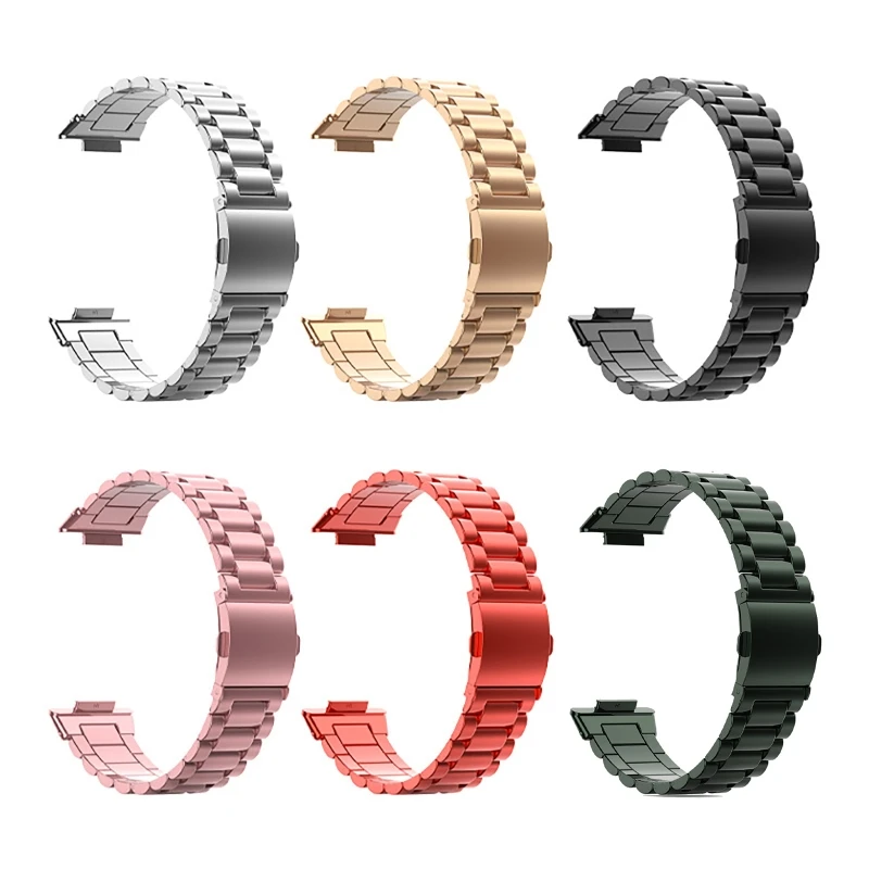 

R91A для часов Fit 2, прочный браслет для часов с защитой от пота, регулируемый металлический браслет для смарт-часов износ ремня-стойкость