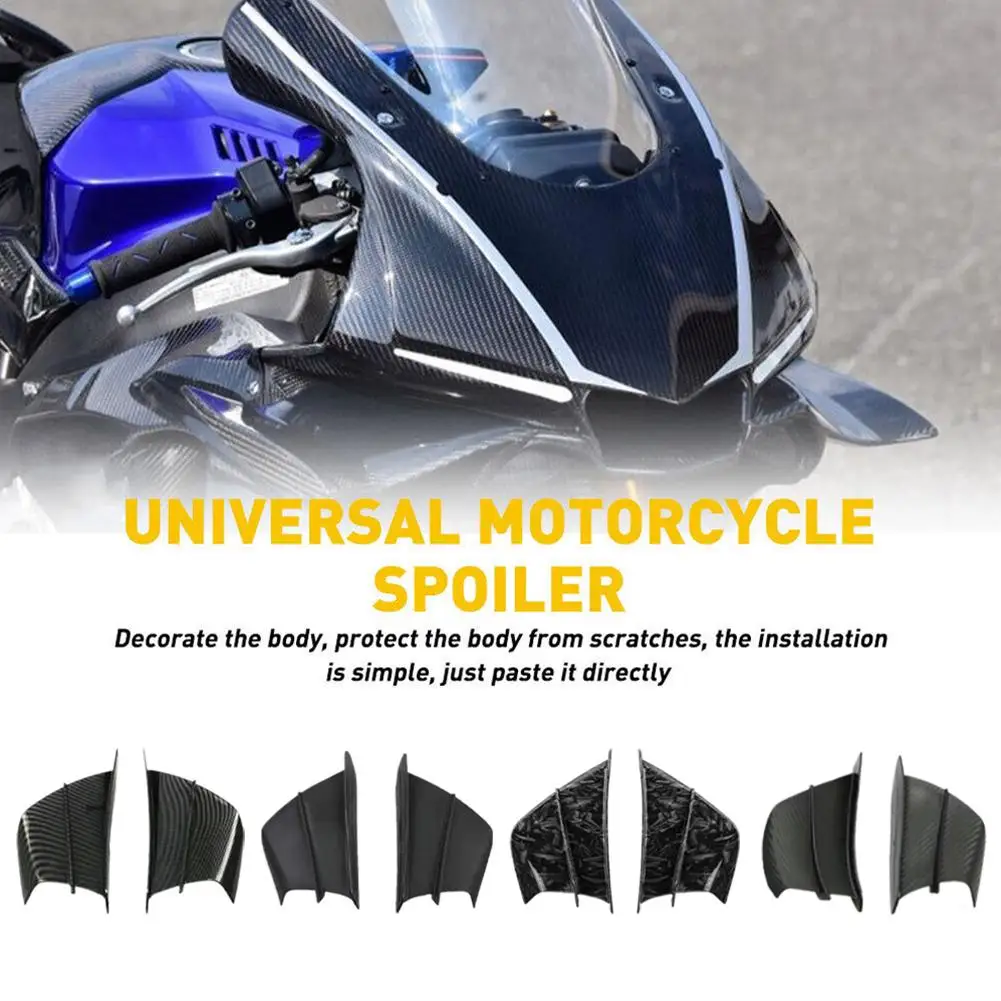

Universal Air Deflector Sticker Stationary Wing Side Wind Knife Equipped With Adhesive Sticker Style Suitable For Motorcycl E1B1