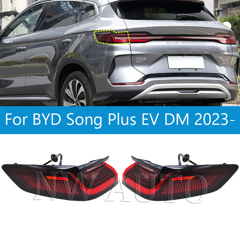 Задний фонарь тормоз для BYD Song Plus EV DM 2023-задний бампер задний