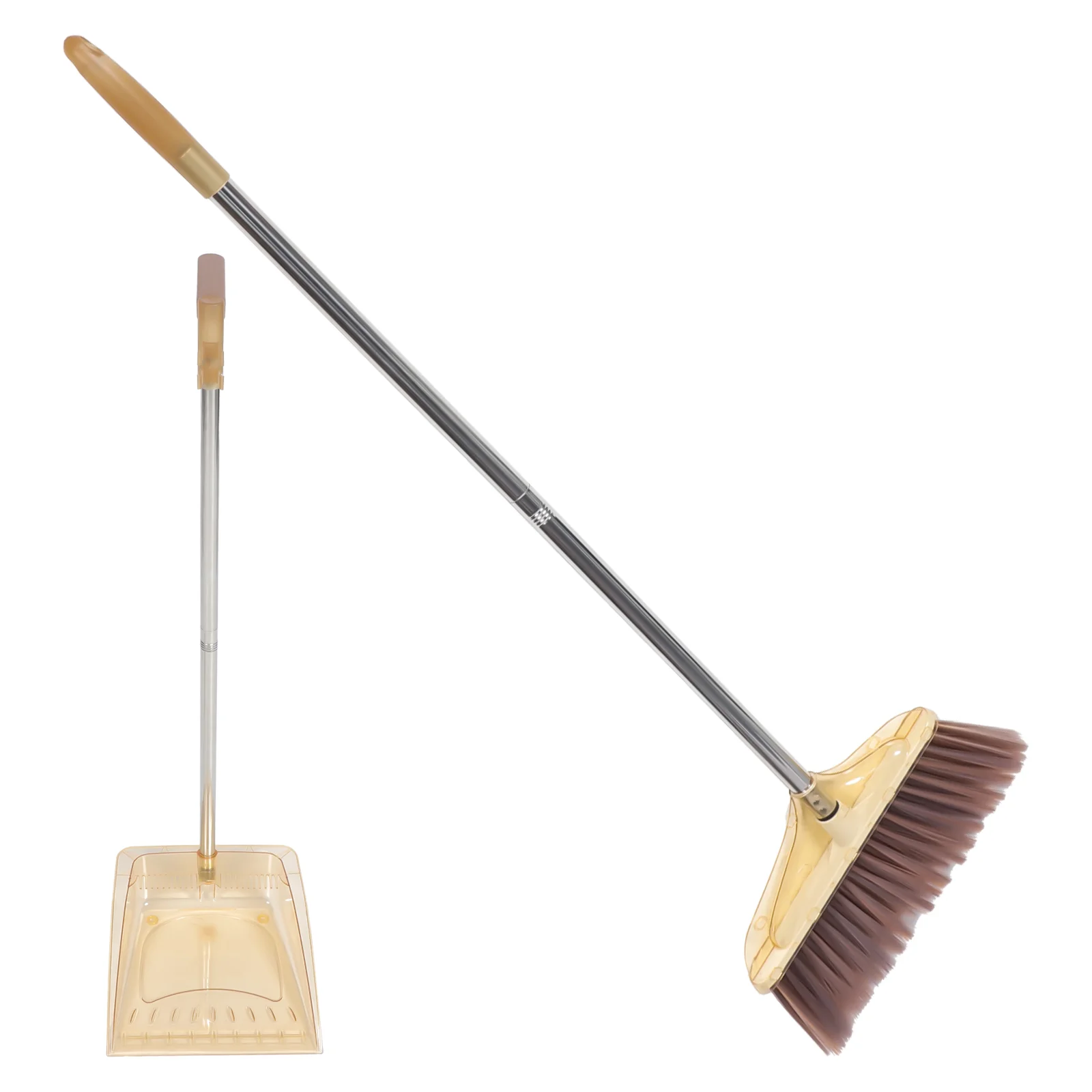 

Tool Household Supplies Home Cleaning Long Handle Dust Pan Supply Stainless Steel Broom Office